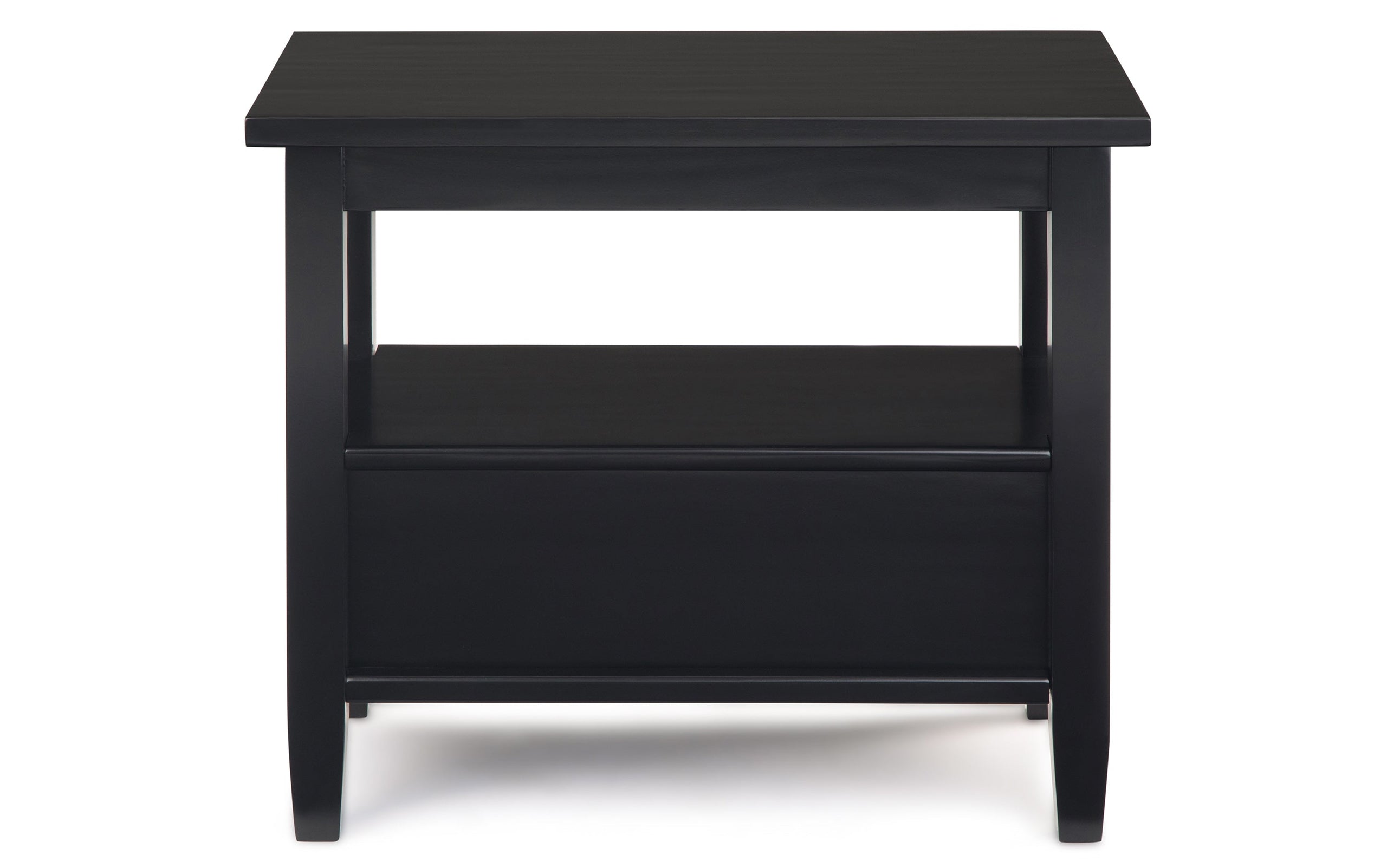 Black | Warm Shaker 14 inch Narrow End Table (Set of 2)