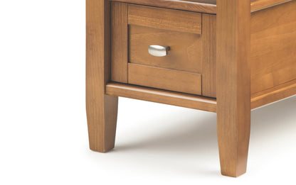 Light Golden Brown | Warm Shaker 14 inch Narrow End Table (Set of 2)