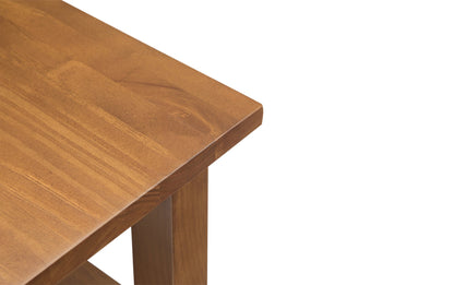 Light Golden Brown | Warm Shaker 14 inch Narrow End Table (Set of 2)