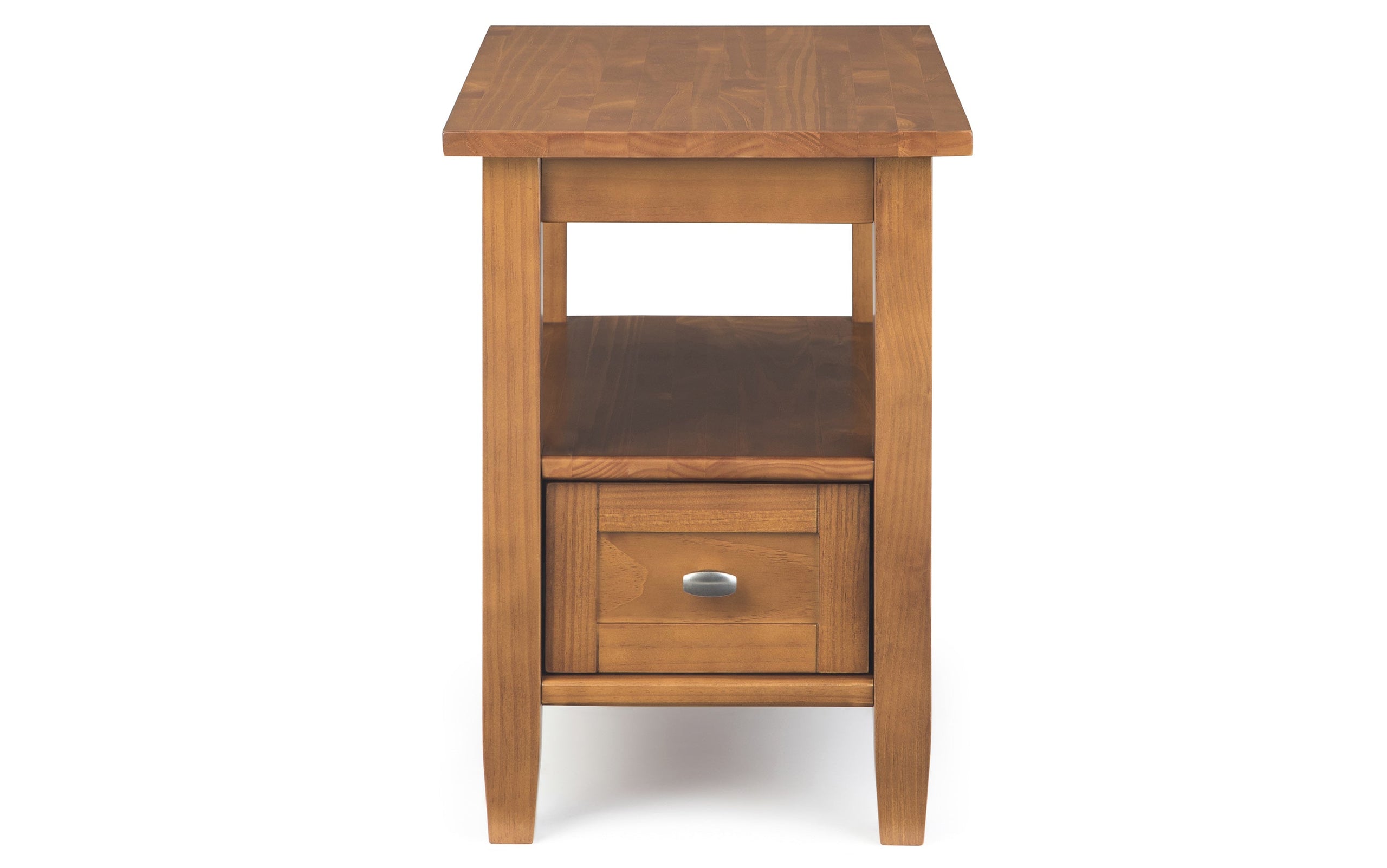 Light Golden Brown | Warm Shaker 14 inch Narrow End Table (Set of 2)