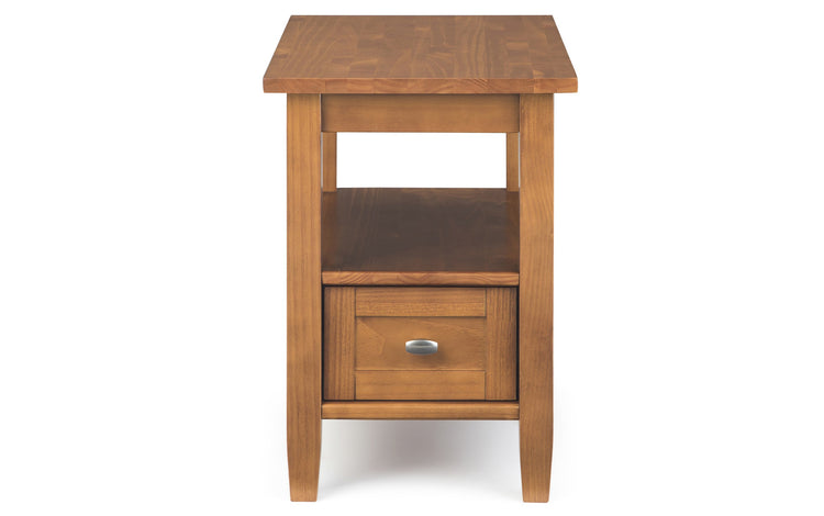 Light Golden Brown | Warm Shaker 14 inch Narrow End Table (Set of 2)