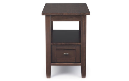 Tobacco Brown | Warm Shaker 14 inch Narrow End Table (Set of 2)