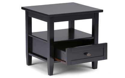 Black | Warm Shaker 20 inch End Table (Set of 2)