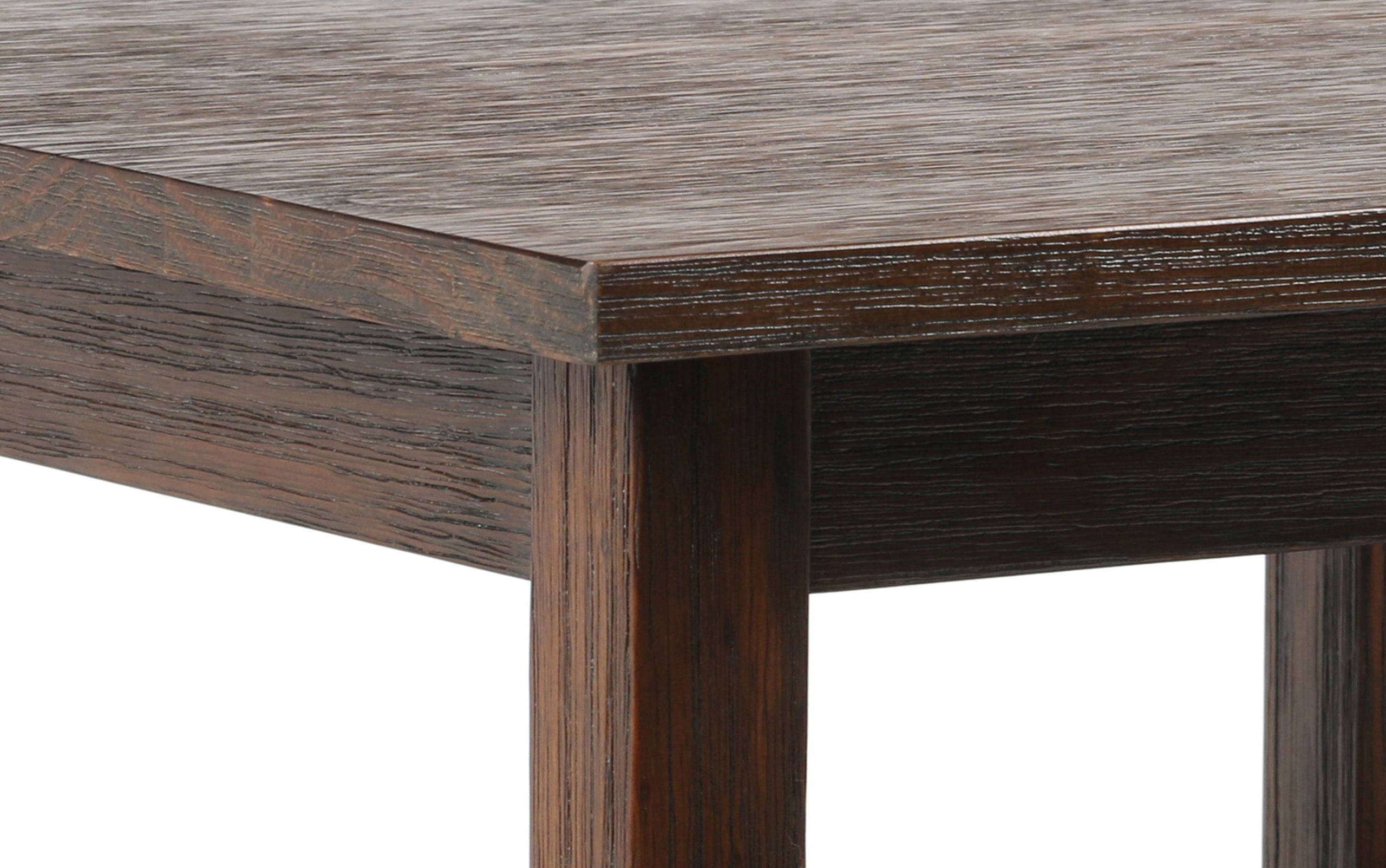 Distressed Charcoal Brown | Warm Shaker 20 inch End Table (Set of 2)