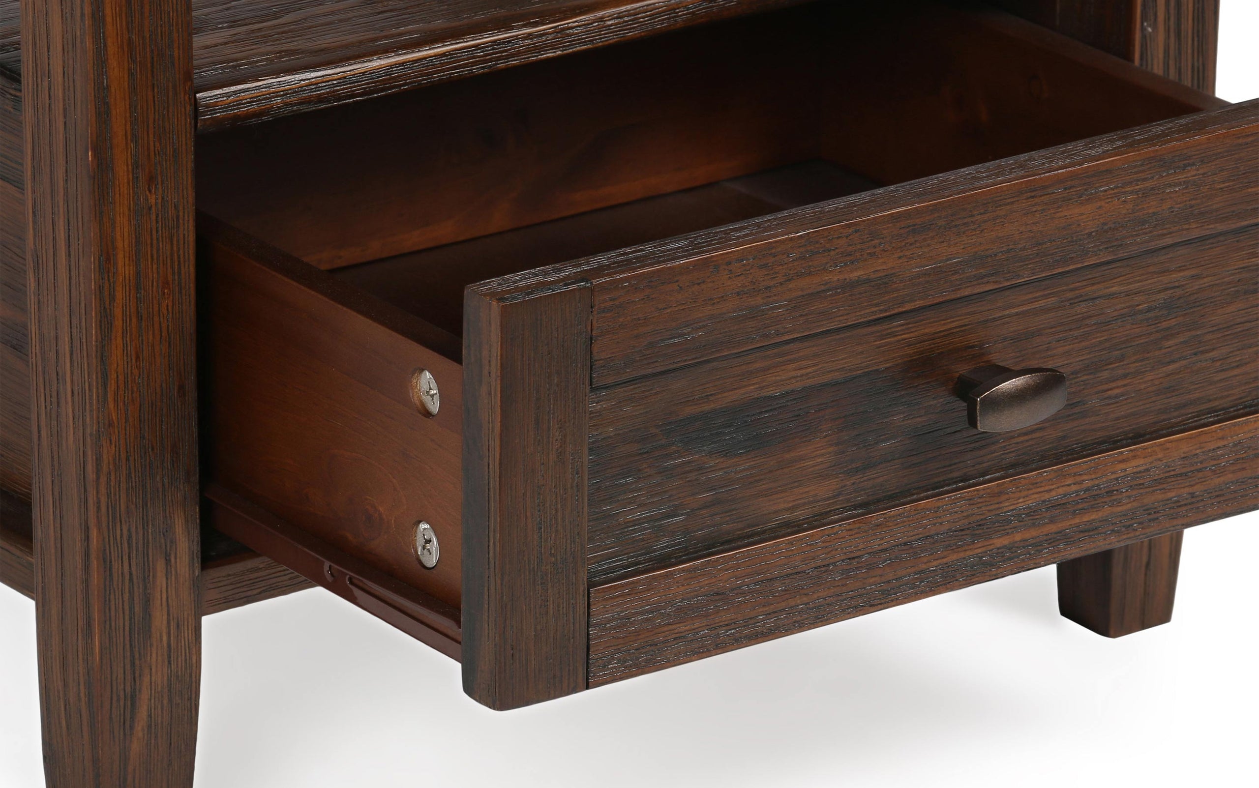 Distressed Charcoal Brown | Warm Shaker 20 inch End Table (Set of 2)