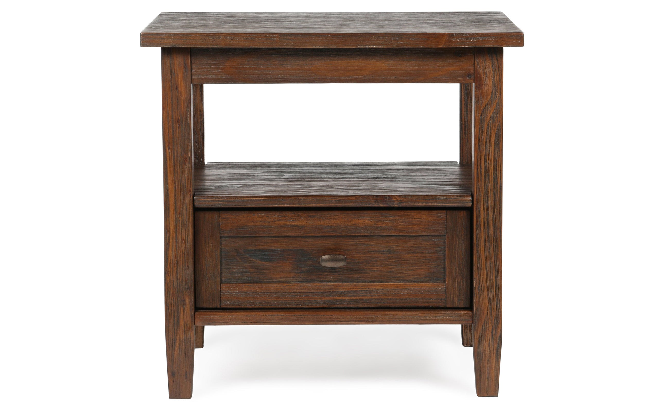 Distressed Charcoal Brown | Warm Shaker 20 inch End Table (Set of 2)