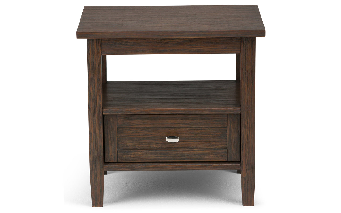 Farmhouse Brown | Warm Shaker 20 inch End Table (Set of 2)