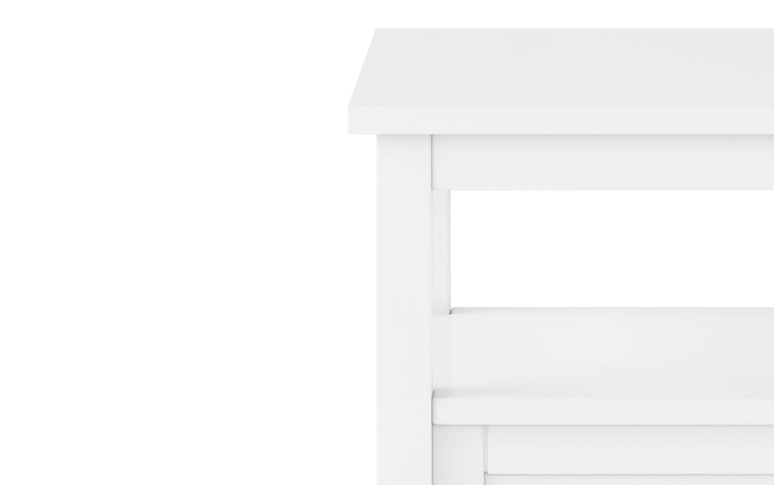 White | Warm Shaker 20 inch End Table (Set of 2)