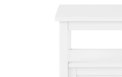 White | Warm Shaker 20 inch End Table (Set of 2)