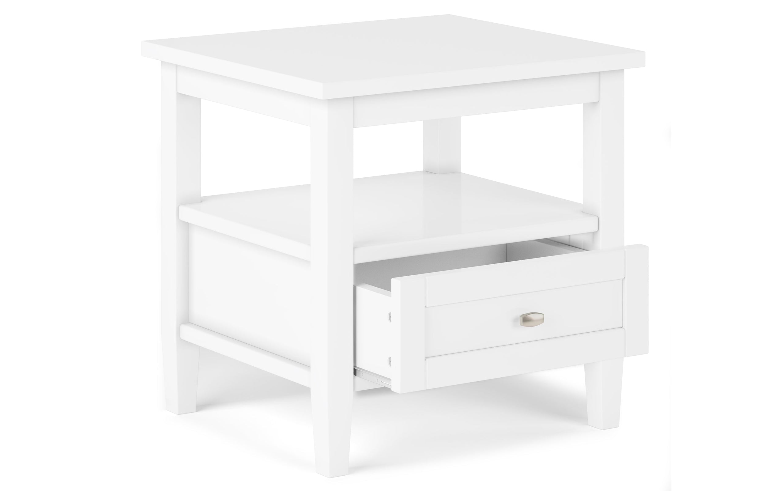 White | Warm Shaker 20 inch End Table (Set of 2)