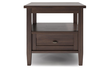Warm Walnut Brown | Warm Shaker 20 inch End Table (Set of 2)