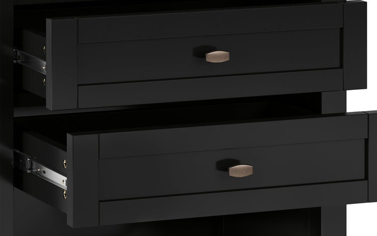 Black | Warm Shaker 24 inch Night Stand (Set of 2)