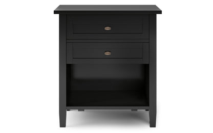 Black | Warm Shaker 24 inch Night Stand (Set of 2)
