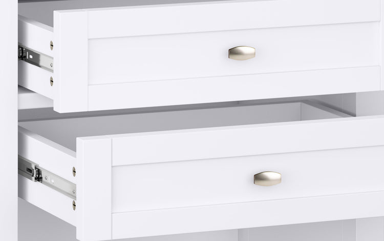 White | Warm Shaker 24 inch Night Stand (Set of 2)
