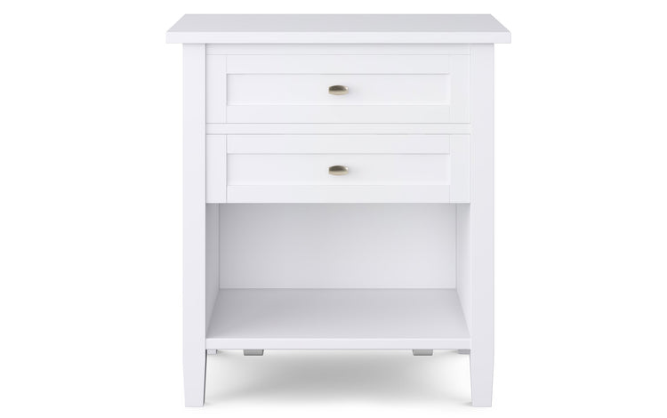 White | Warm Shaker 24 inch Night Stand (Set of 2)