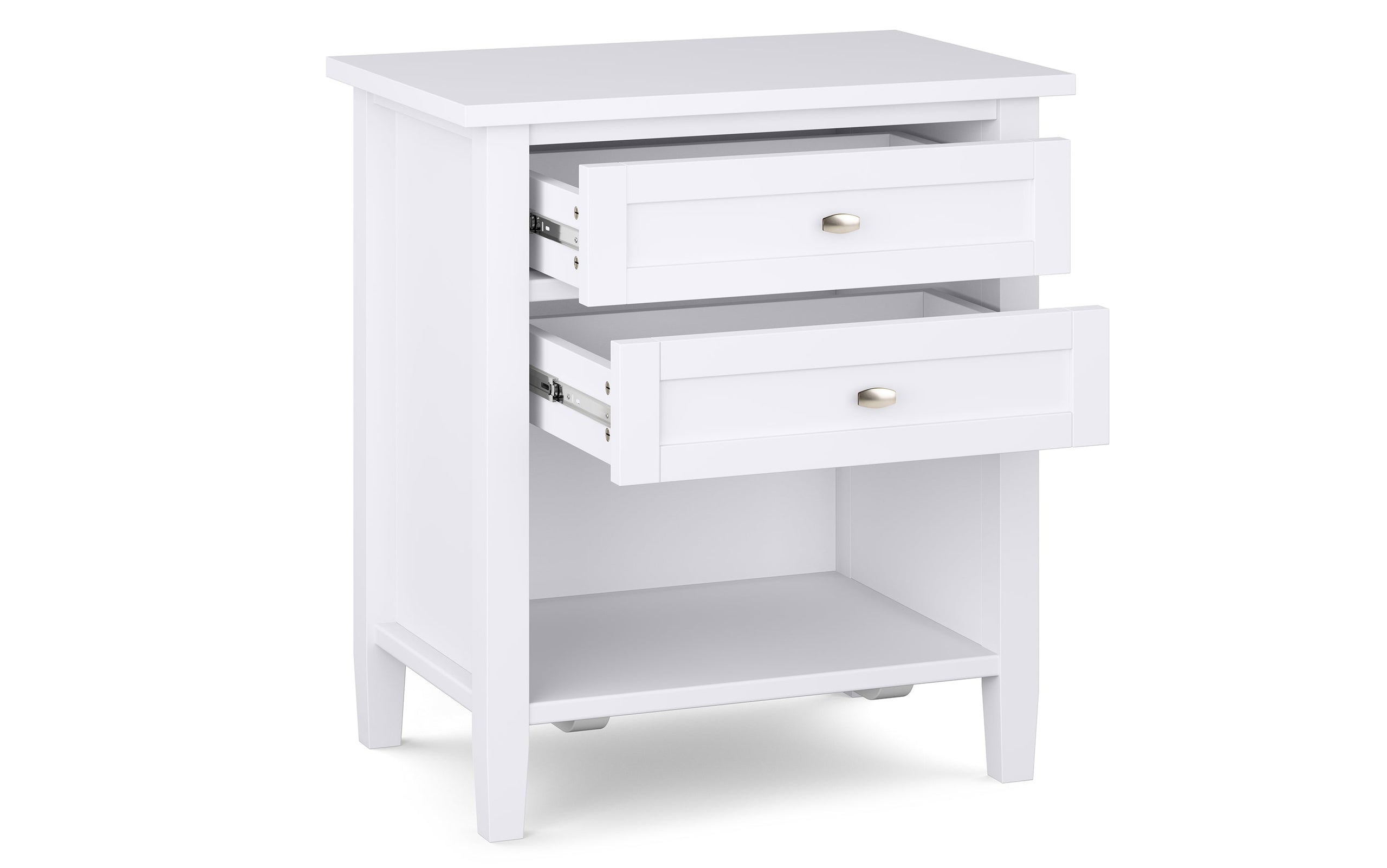 White | Warm Shaker 24 inch Night Stand (Set of 2)