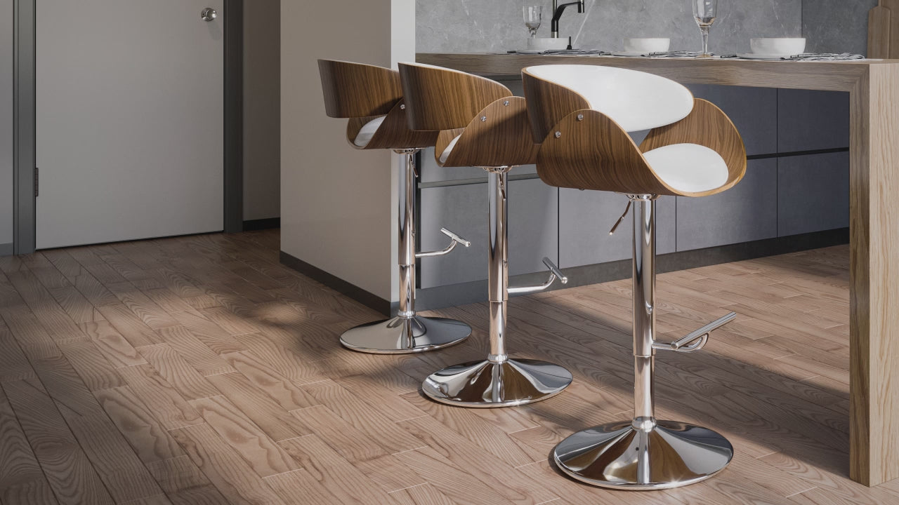 White | Amery Adjustable Swivel Bar Stool