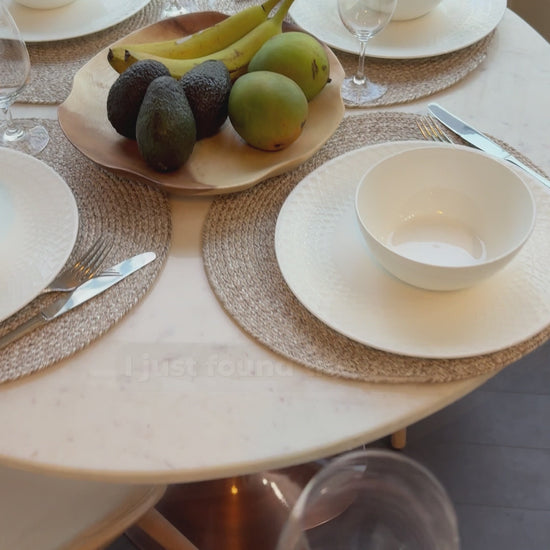 White/Antique Silver  | Osborne Dining Table