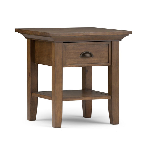 Rustic Natural Aged Brown | Redmond 19 inch End Side Table