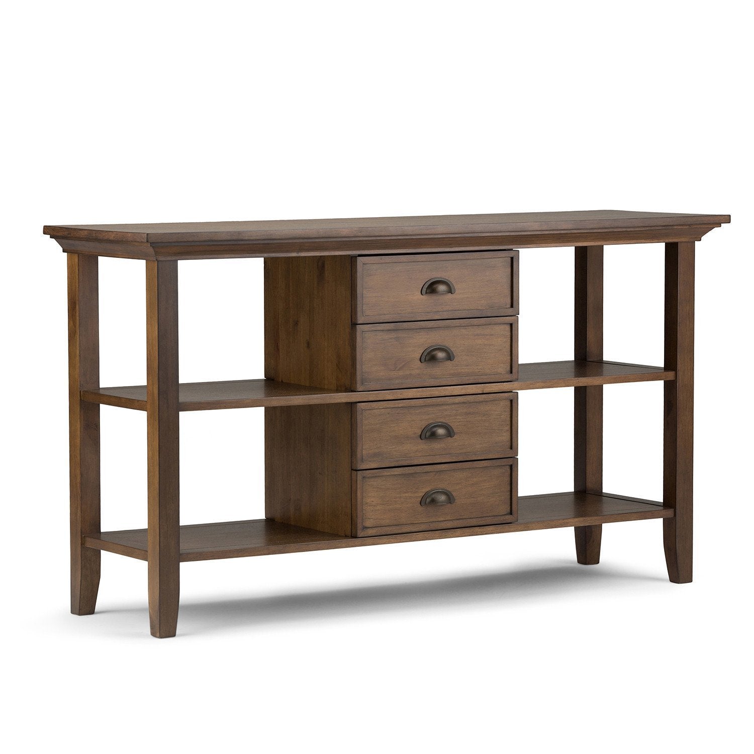 Rustic Natural Aged Brown | Redmond 54 inch Console Sofa Table