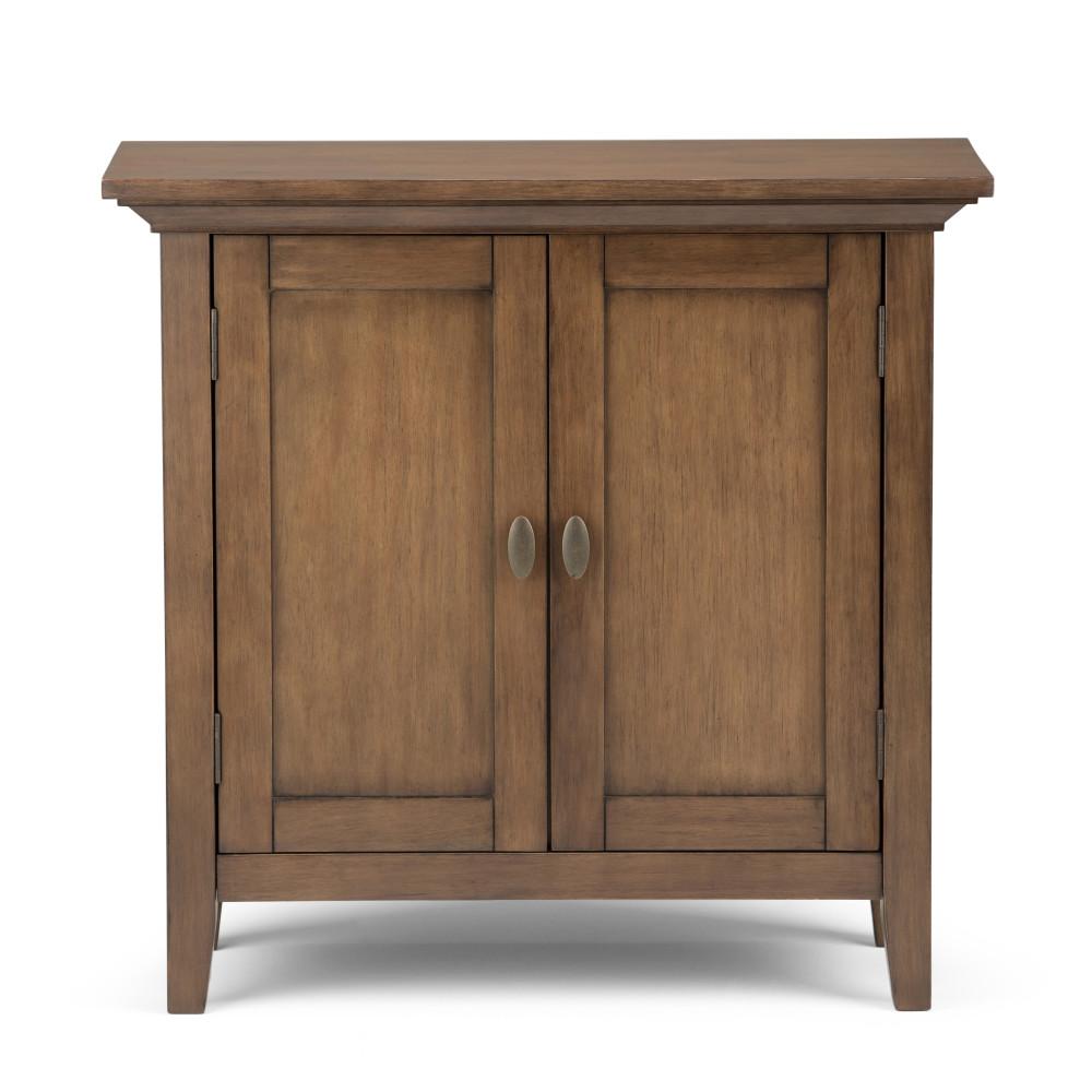 Simpli Home - Redmond Low Storage Cabinet - Rustic Natural Aged Brown