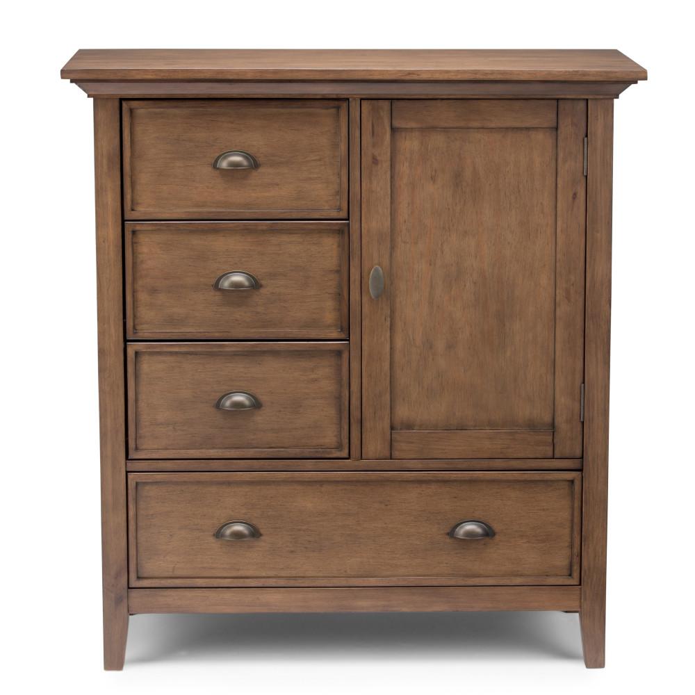 Rustic Natural Aged Brown | Redmond 39 inch Medium Storage Cabinet