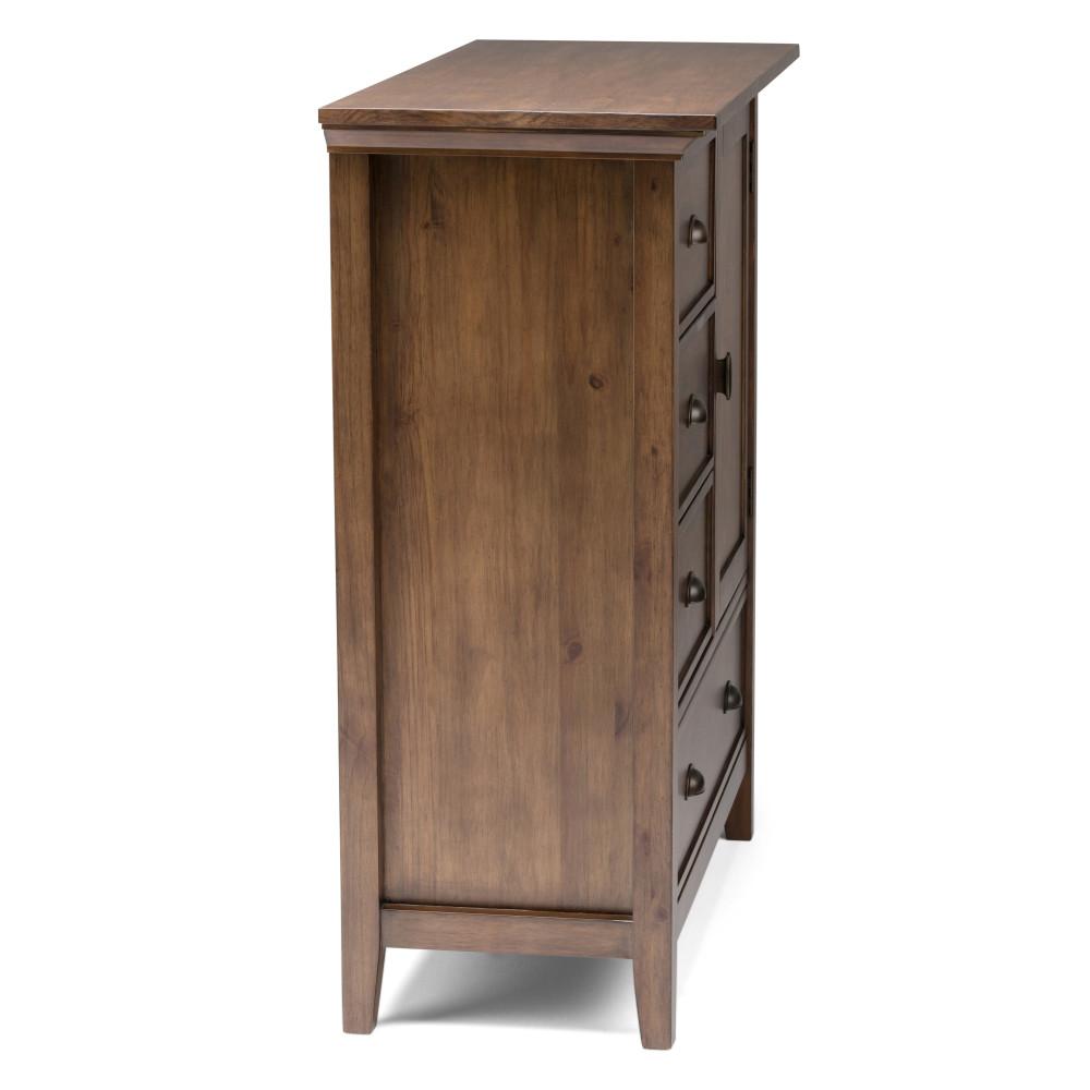 Rustic Natural Aged Brown | Redmond 39 inch Medium Storage Cabinet