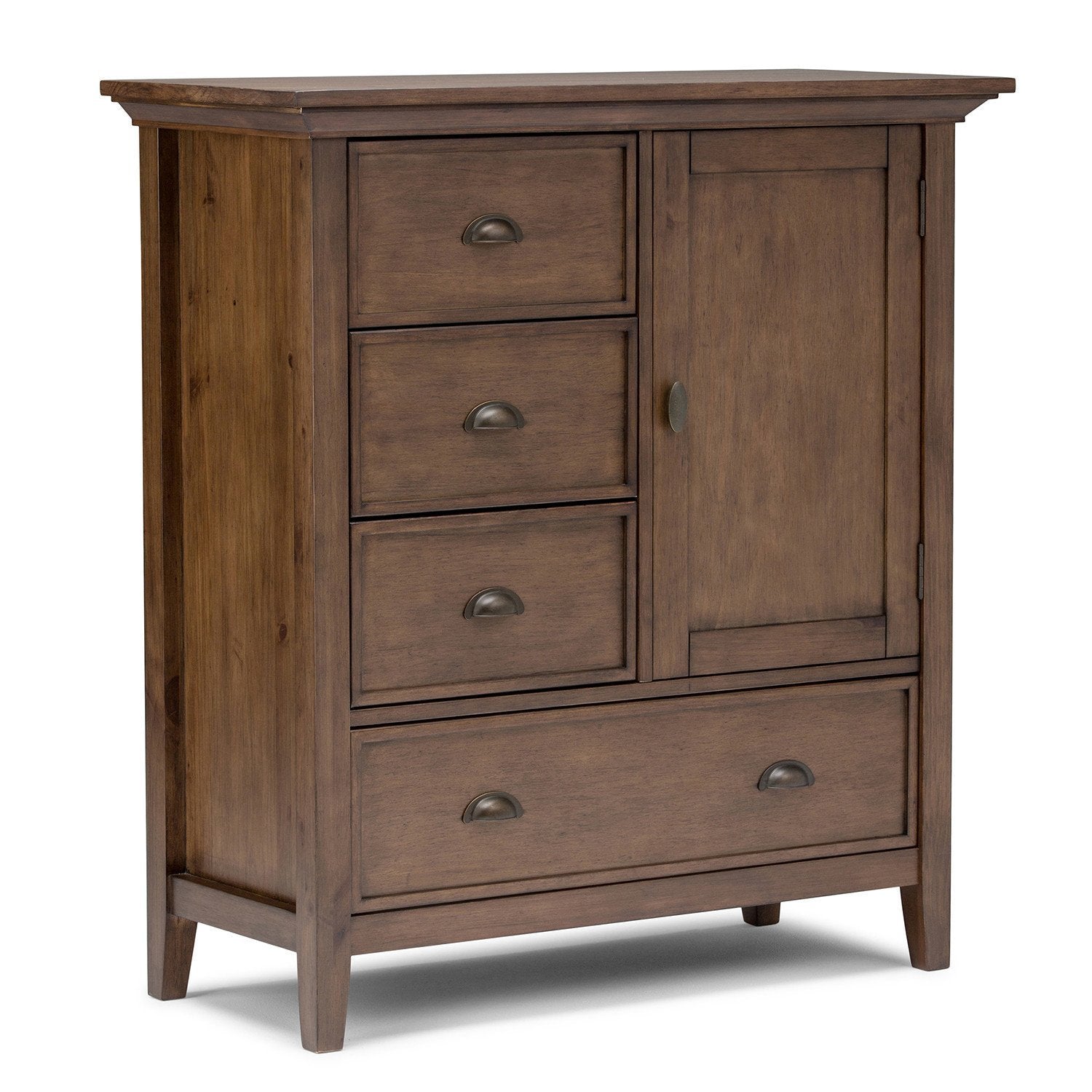 Rustic Natural Aged Brown | Redmond 39 inch Medium Storage Cabinet