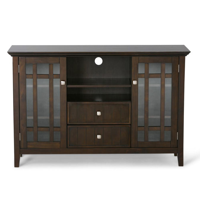 Dark Tobacco Brown Solid Wood - Pine | Bedford Tall TV Stand