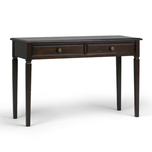 Connaught 46 x 16.5 x 30 inch Console Sofa Table in Dark Chestnut Brown