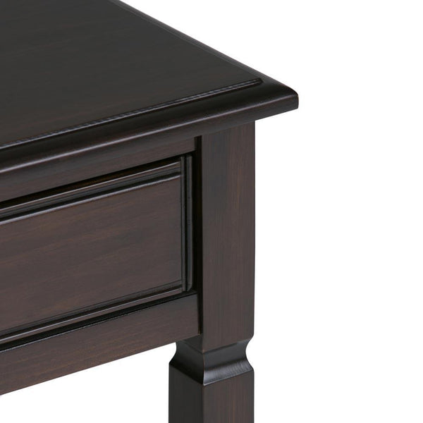 Connaught 46 x 16.5 x 30 inch Console Sofa Table in Dark Chestnut Brown