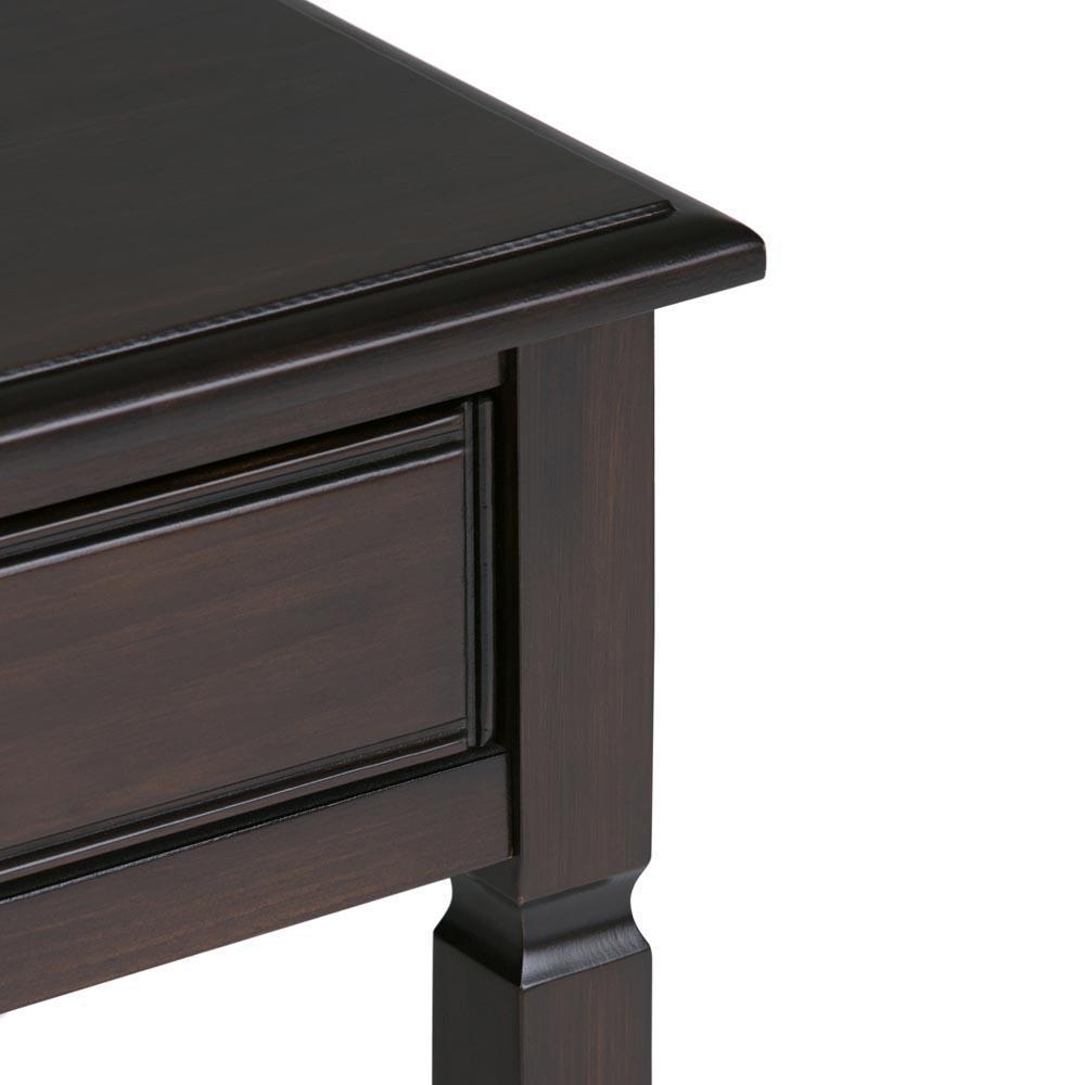 Connaught 46 x 16.5 x 30 inch Console Sofa Table in Dark Chestnut Brown
