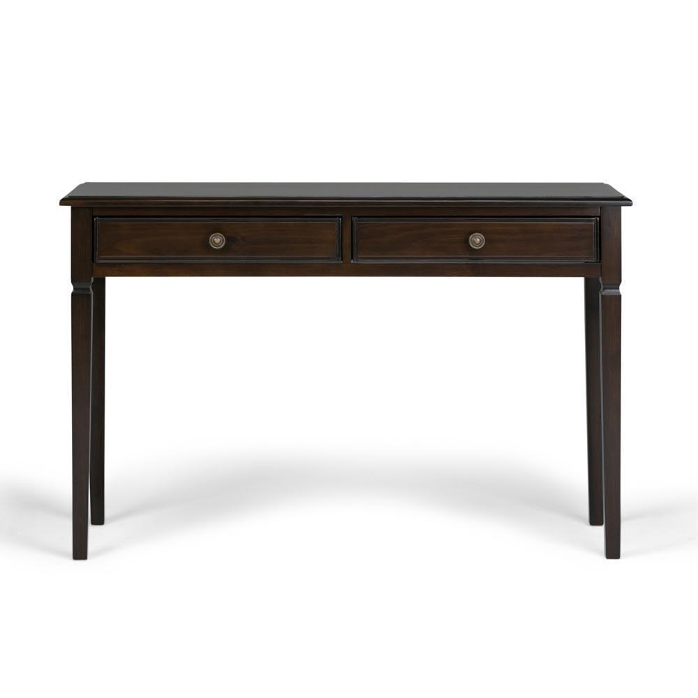 Connaught 46 x 16.5 x 30 inch Console Sofa Table in Dark Chestnut Brown