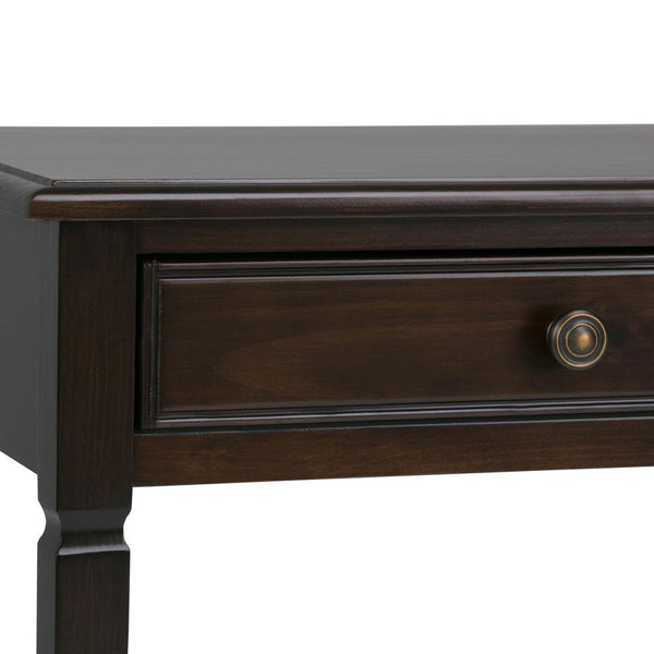 Connaught 46 x 16.5 x 30 inch Console Sofa Table in Dark Chestnut Brown