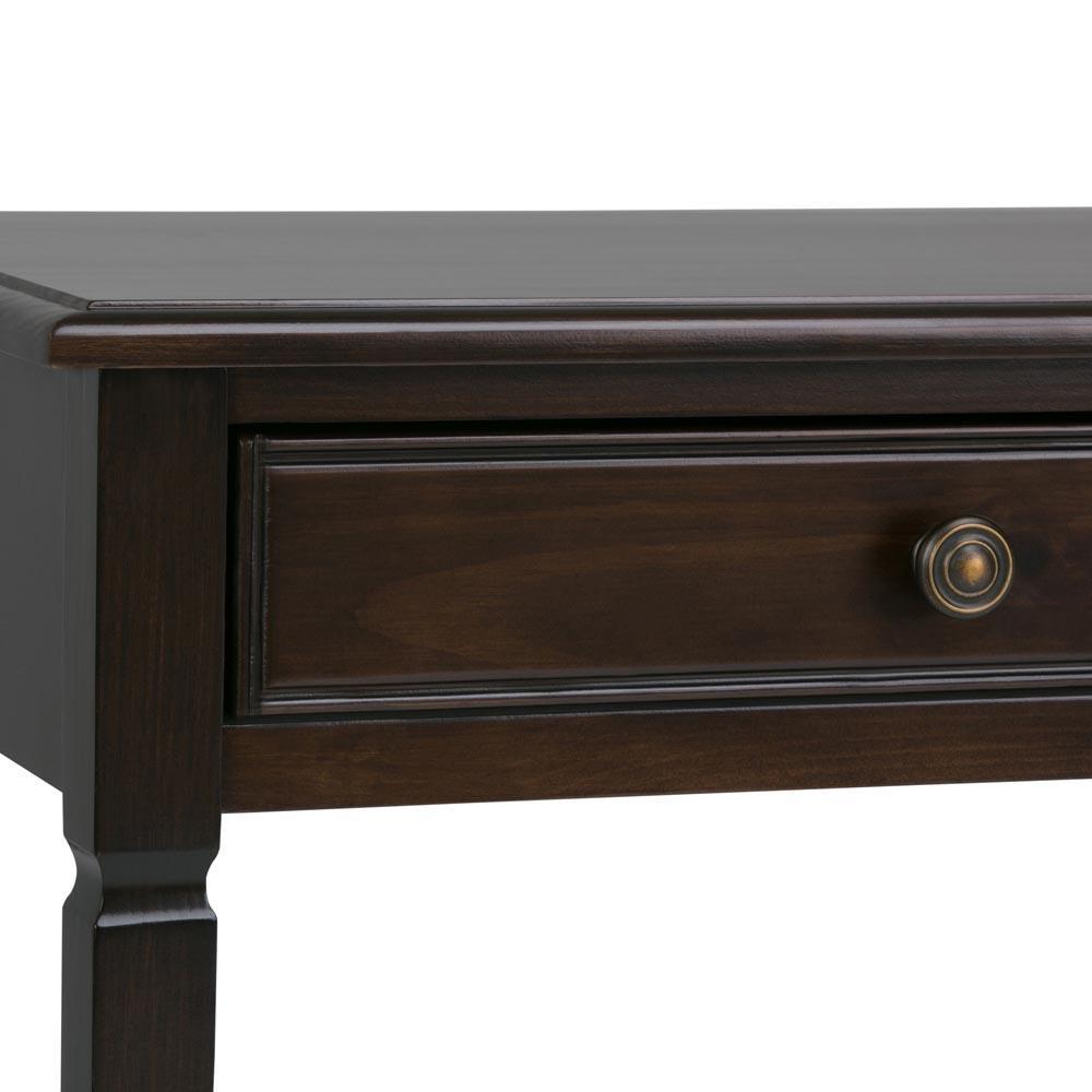 Connaught 46 x 16.5 x 30 inch Console Sofa Table in Dark Chestnut Brown