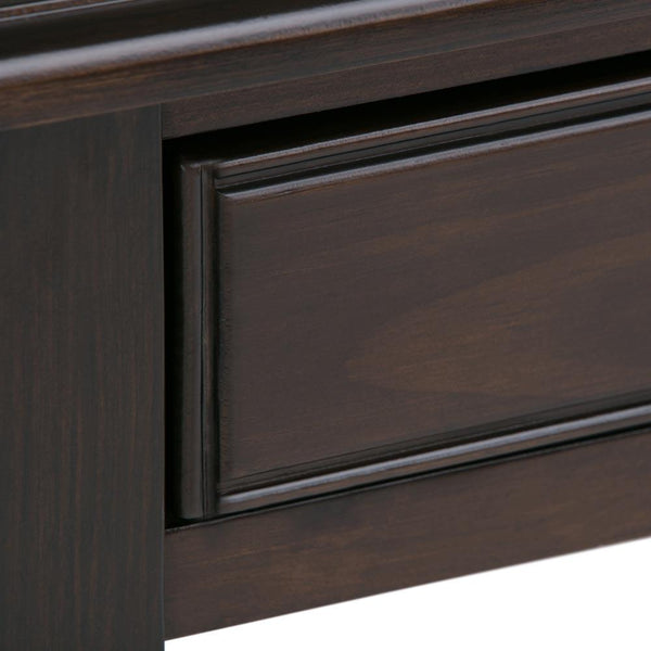 Connaught 46 x 16.5 x 30 inch Console Sofa Table in Dark Chestnut Brown