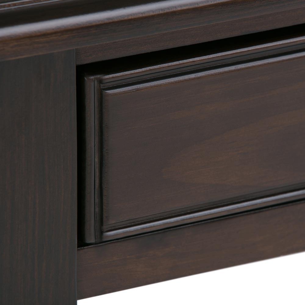 Connaught 46 x 16.5 x 30 inch Console Sofa Table in Dark Chestnut Brown