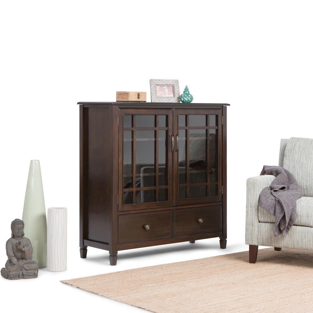 Connaught Tall Storage Cabinet Simpli Home