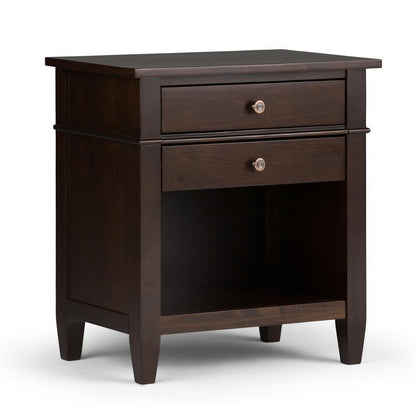 Dark Tobacco Brown | Carlton Bedside Table