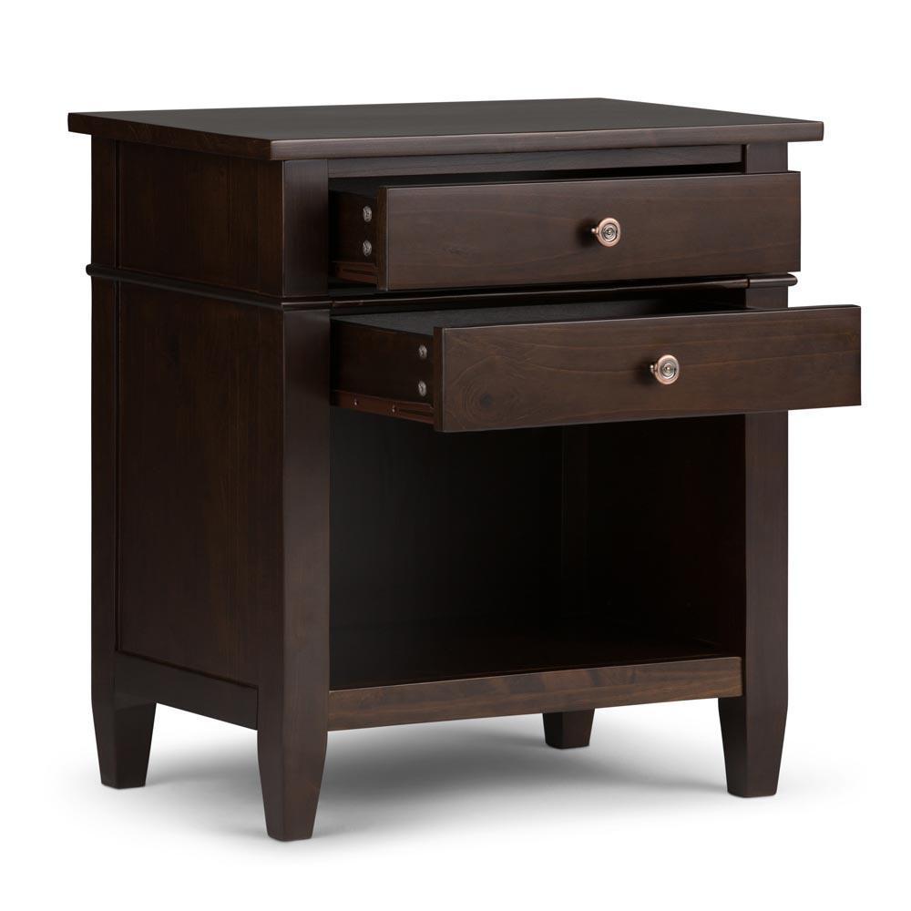 Dark Tobacco Brown | Carlton Bedside Table