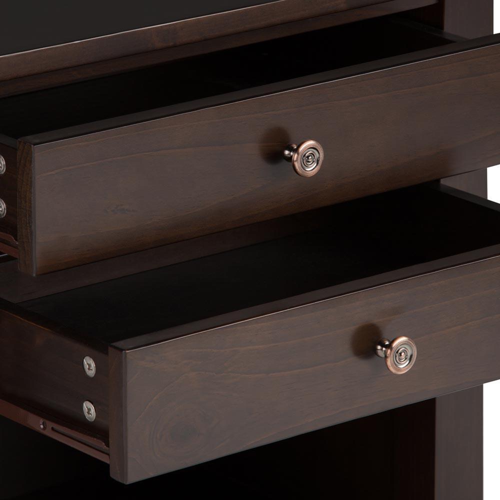 Dark Tobacco Brown | Carlton Bedside Table