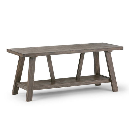 Driftwood Finish | Dylan 48 inch Entryway Bench