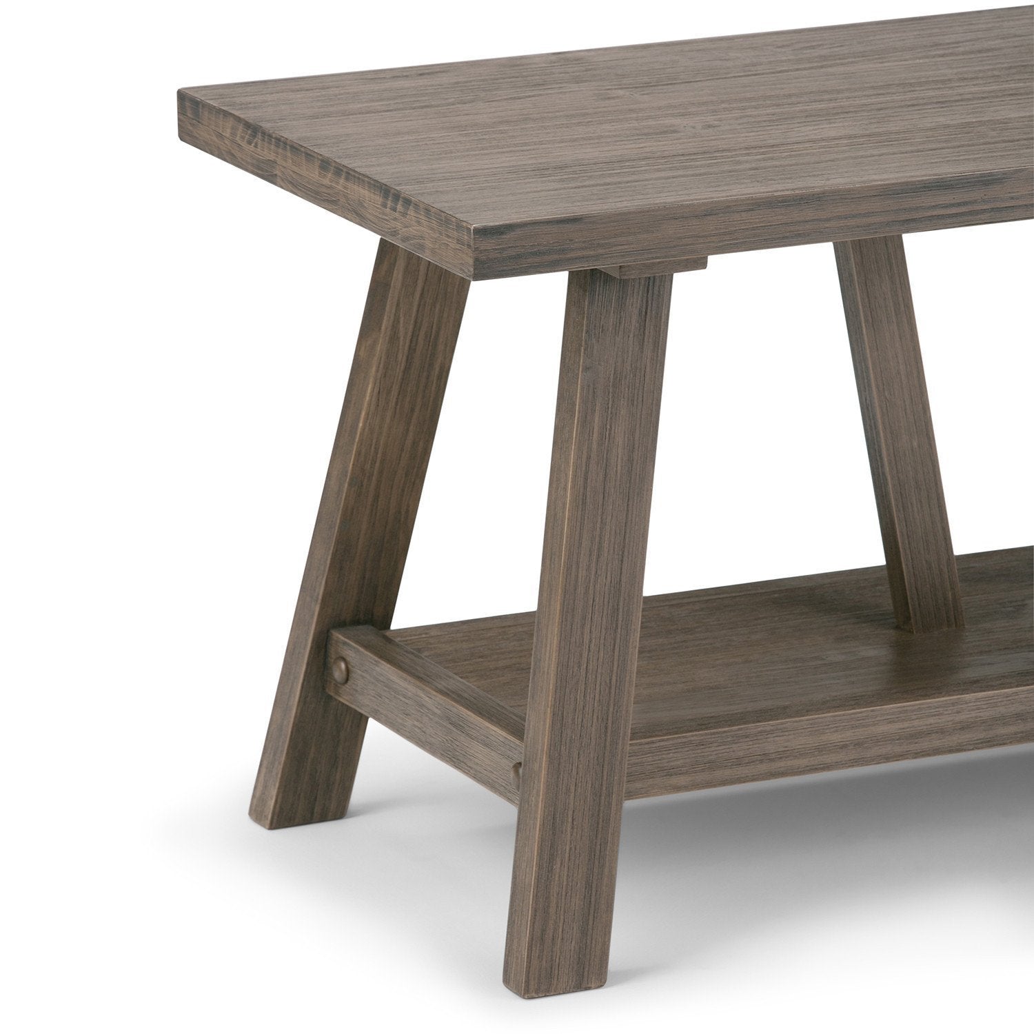 Driftwood Finish | Dylan 48 inch Entryway Bench