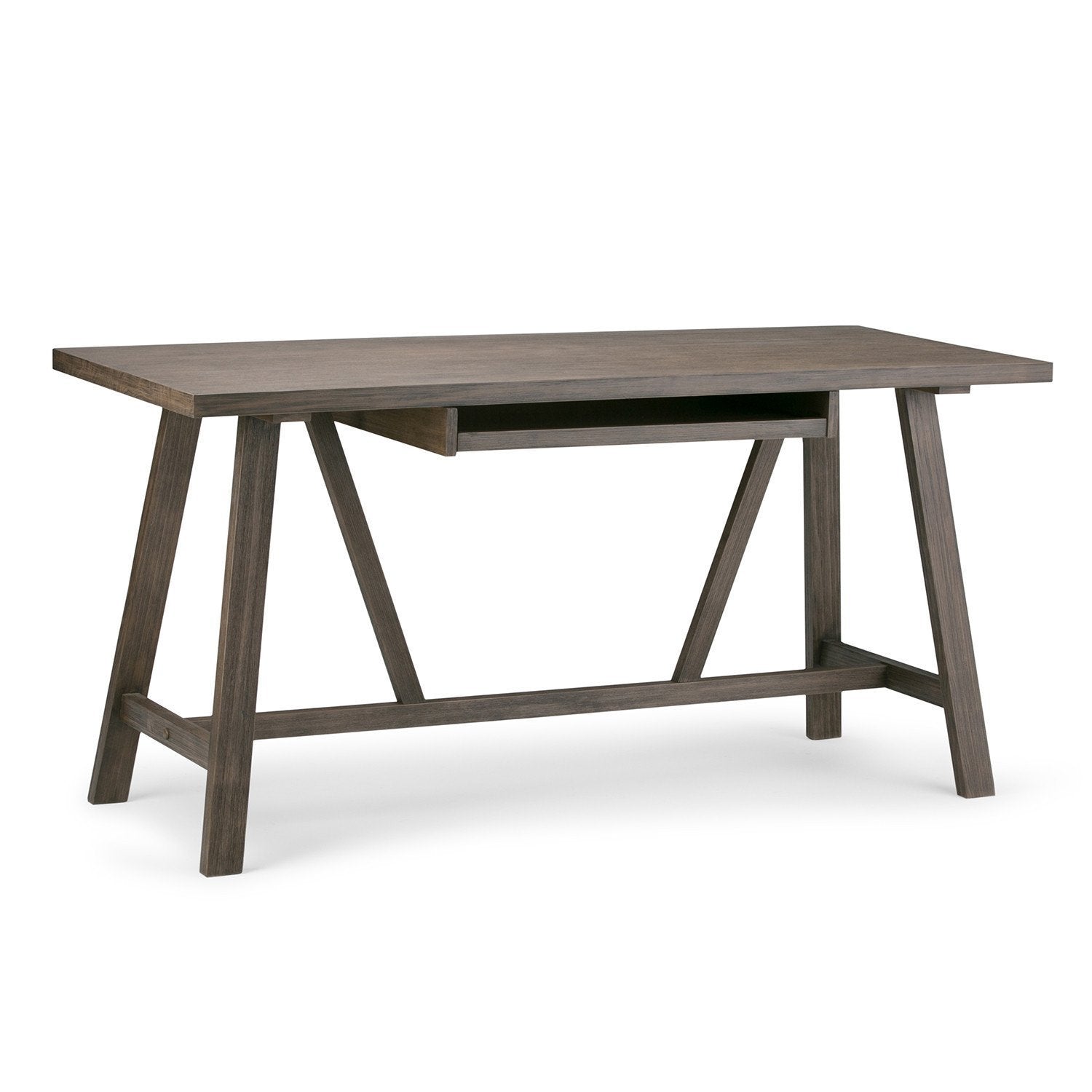 Solid Wood Desk the Lindsey Modern Farmhouse Home Office Desk