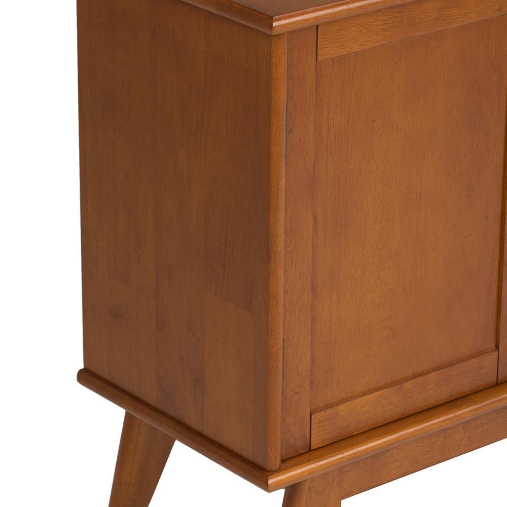 Teak Brown | Draper Mid Century 32 x 14 x 42 inch Low Storage Cabinet