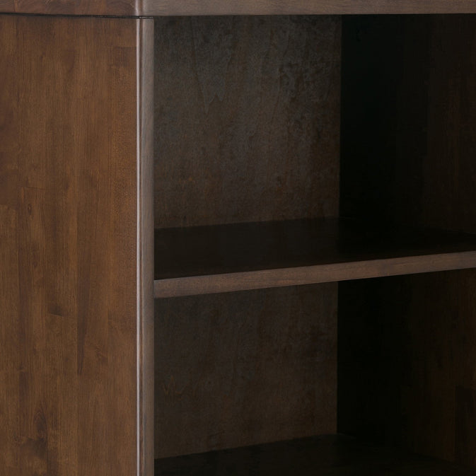Walnut Brown | Harper 60 x 24 inch Bookcase with Storage