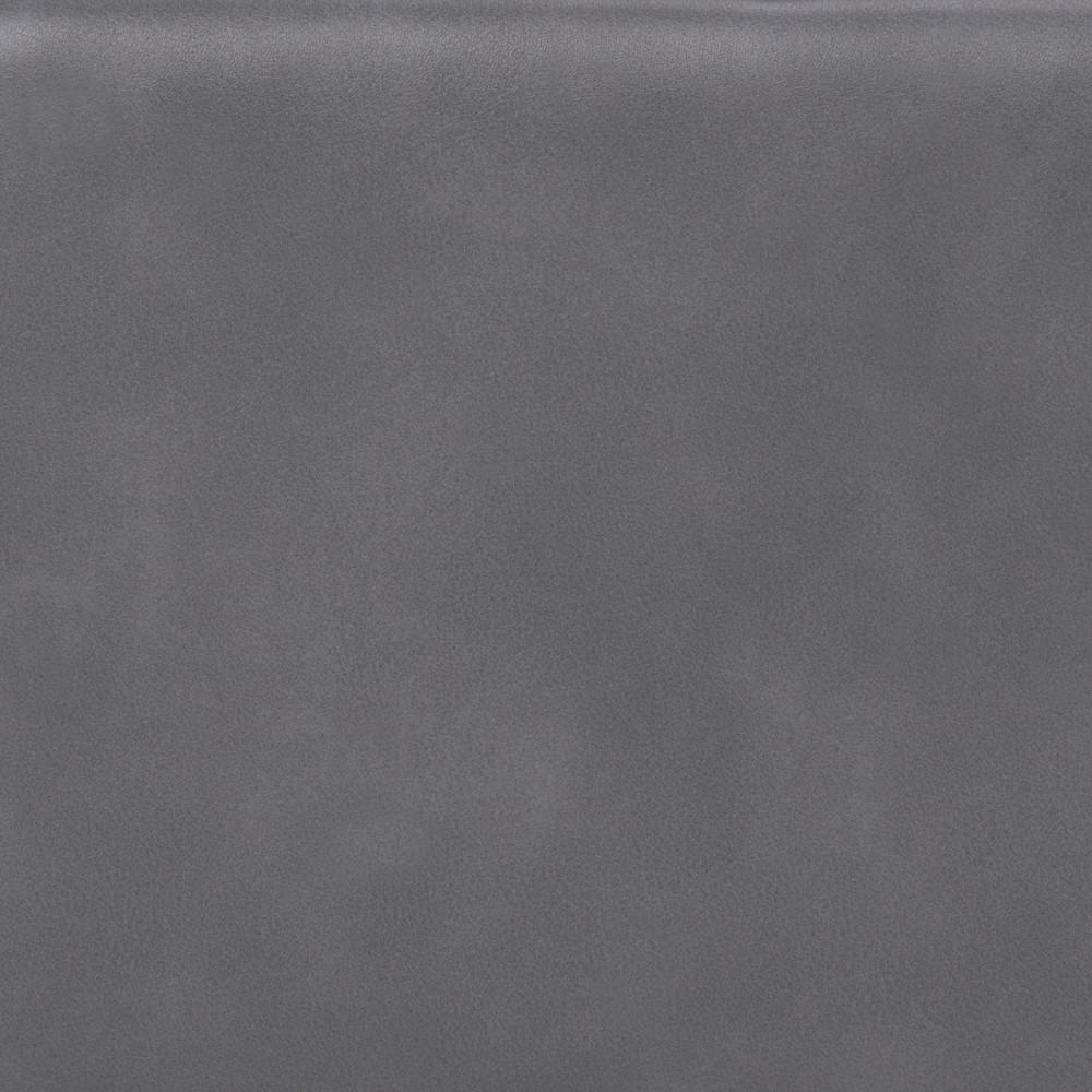 Stone Grey Vegan Leather | Hamilton Vegan Leather Storage Ottoman