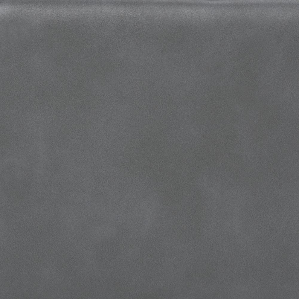 Stone Grey Vegan Leather | Kingsley Bonded Leather Storage Ottoman