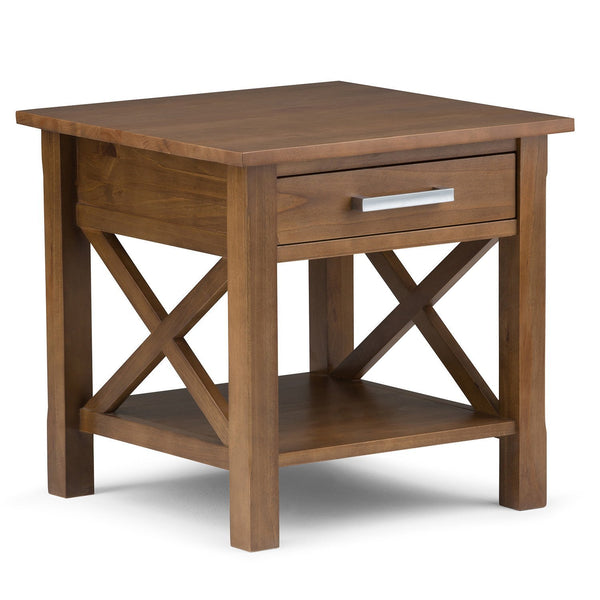 Medium Saddle Brown | Kitchener 20.5 inch End Side Table