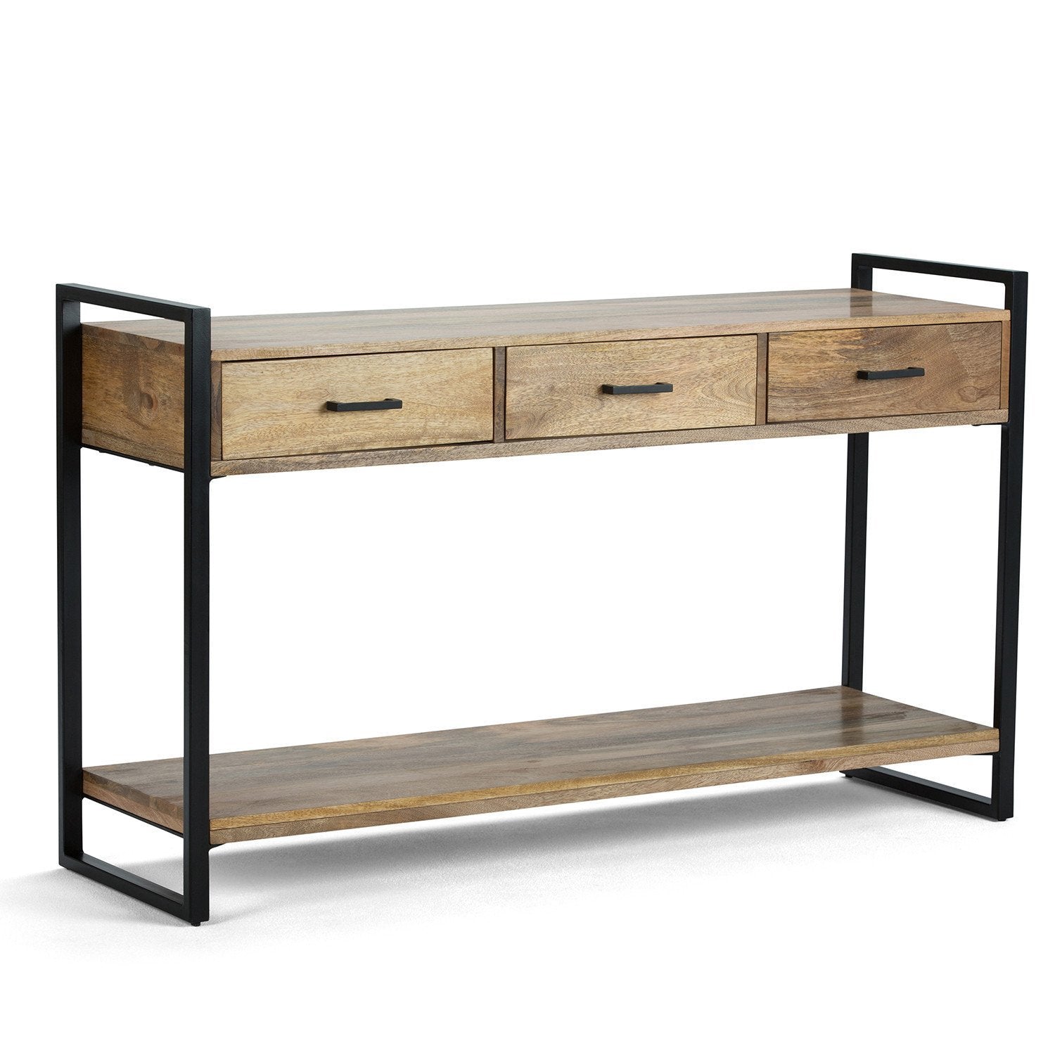 Solid Mango Console Table | Riverside Console Sofa Table – Simpli Home